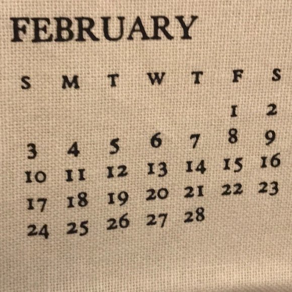 2019 calendar tea towel with cactus NWT - Picture 13 of 16